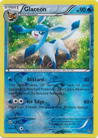 Glaceon - 19/111 - Rare - Reverse Holo available at 401 Games Canada