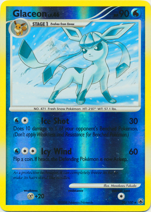 Glaceon - 20/100 - Rare - Reverse Holo available at 401 Games Canada