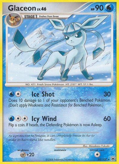 Glaceon - 20/100 - Rare available at 401 Games Canada