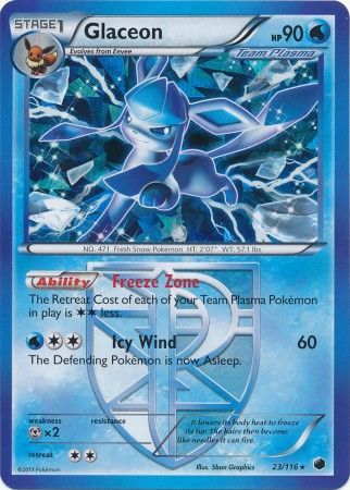 Glaceon - 23/116 - Shattered Holo Rare - Theme Deck Exclusive available at 401 Games Canada