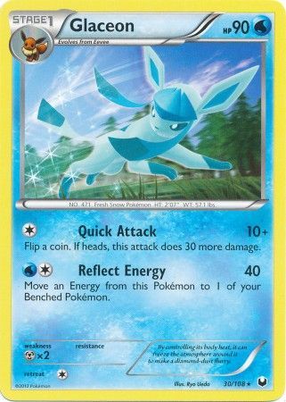 Glaceon - 30/108 - Rare available at 401 Games Canada