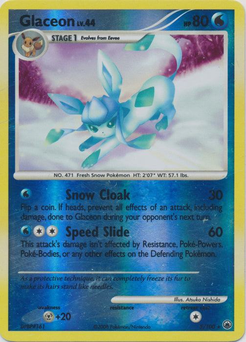 Glaceon - 5/100 - Holo Rare - Reverse Holo available at 401 Games Canada