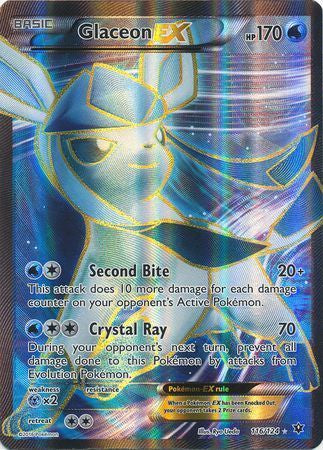 Glaceon EX - 116/124 - Full Art Ultra Rare available at 401 Games Canada