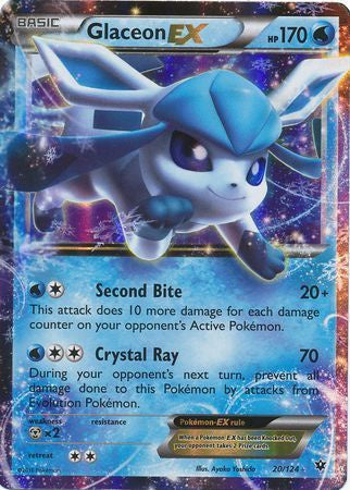 Glaceon EX - 20/124 - Ultra Rare available at 401 Games Canada