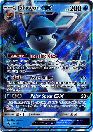 Glaceon GX - SM147 - Promo available at 401 Games Canada