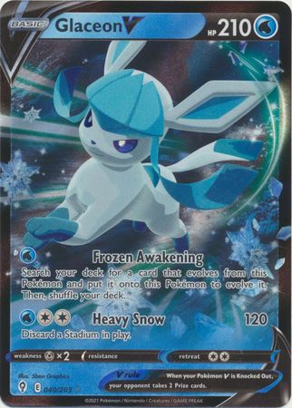 Glaceon V - 040/203 - Ultra Rare available at 401 Games Canada