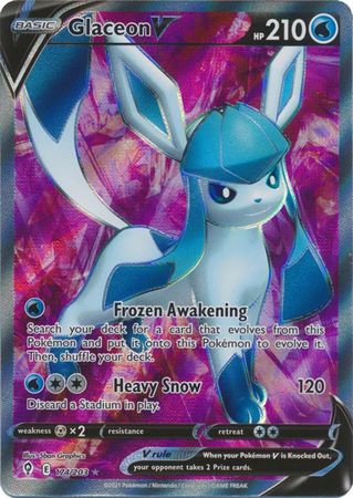 Glaceon V - 174/203 - Full Art Ultra Rare available at 401 Games Canada