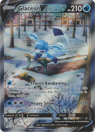 Glaceon V - 175/203 - Alternate Art Ultra Rare available at 401 Games Canada