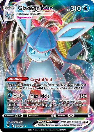 Glaceon VMAX - 041/203 - Ultra Rare available at 401 Games Canada