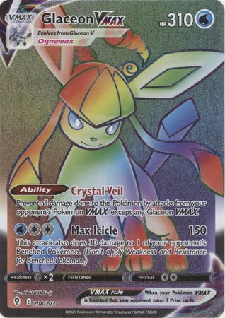 Glaceon VMAX - 208/203 - Hyper Rare available at 401 Games Canada