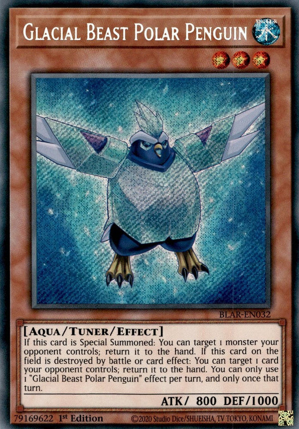 Glacial Beast Polar Penguin - BLAR-EN032 - Secret Rare - 1st Edition available at 401 Games Canada