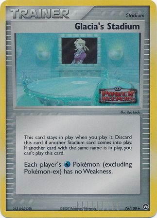 Glacia's Stadium - 76/108 - Uncommon - Reverse Holo available at 401 Games Canada