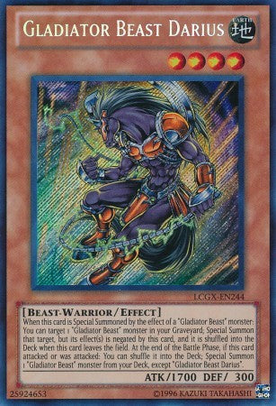 Gladiator Beast Darius - LCGX-EN244 - Secret Rare - Unlimited available at 401 Games Canada