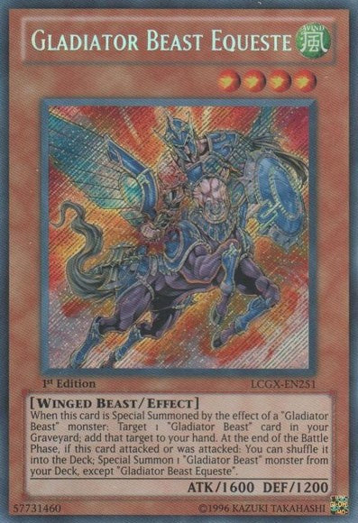 Gladiator Beast Equeste - LCGX-EN251 - Secret Rare - 1st Edition available at 401 Games Canada