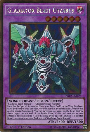 Gladiator Beast Gyzarus - PGL2-EN079 - Gold Rare - 1st Edition available at 401 Games Canada