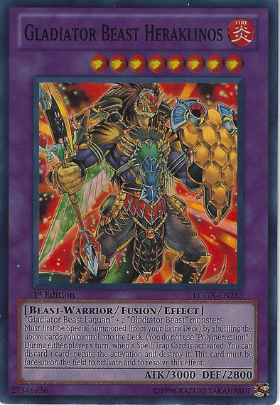 Gladiator Beast Heraklinos - LCGX-EN253 - Super Rare - Unlimited available at 401 Games Canada