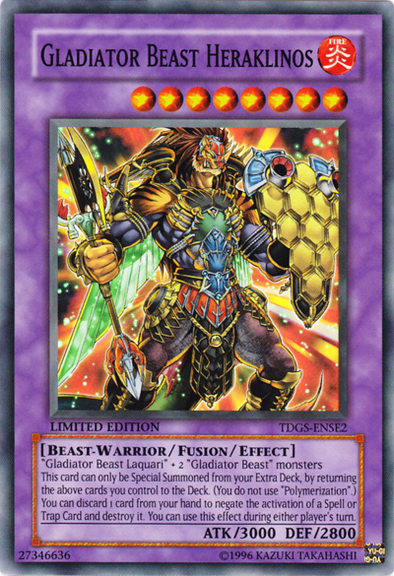 Gladiator Beast Heraklinos - TDGS-ENSE2 - Super Rare - Limited Edition available at 401 Games Canada