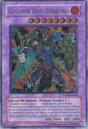 Gladiator Beast Heraklinos - TU02-EN000 - Ultimate Rare available at 401 Games Canada