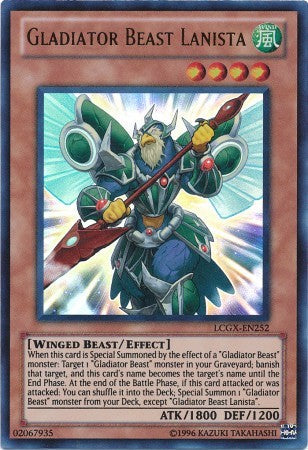 Gladiator Beast Lanista - LCGX-EN252 - Ultra Rare - Unlimited available at 401 Games Canada