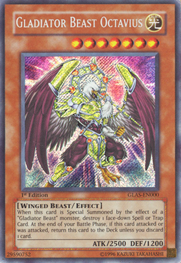 Gladiator Beast Octavius - GLAS-EN000 - Secret Rare - 1st Edition available at 401 Games Canada