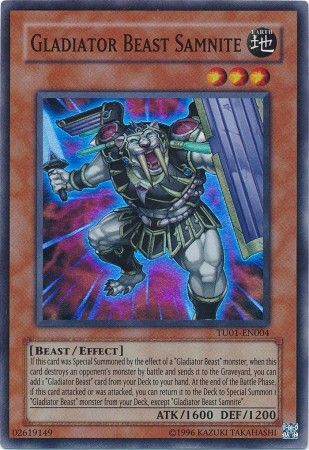 Gladiator Beast Samnite - TU01-EN004 - Super Rare available at 401 Games Canada