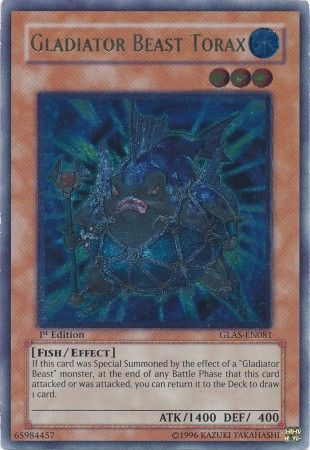 Gladiator Beast Torax - GLAS-EN081 - Ultimate Rare - 1st Edition available at 401 Games Canada