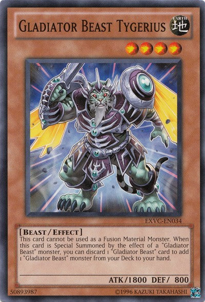 Gladiator Beast Tygerius - EXVC-EN034 - Common - Unlimited available at 401 Games Canada