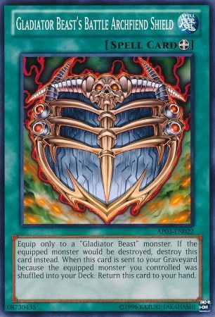 Gladiator Beast's Battle Archfiend Shield - AP03-EN022 - Common available at 401 Games Canada