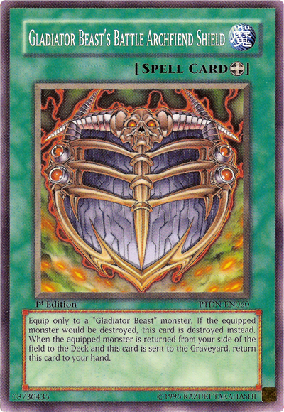 Gladiator Beast's Battle Archfiend Shield - PTDN-EN060 - Common - 1st Edition available at 401 Games Canada