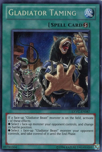 Gladiator Taming - EXVC-EN087 - Secret Rare - Unlimited available at 401 Games Canada