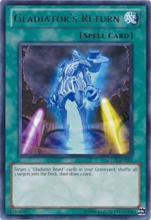 Gladiator's Return - LCGX-EN255 - Rare - Unlimited available at 401 Games Canada