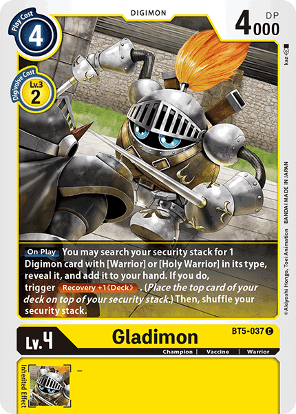 Gladimon - BT5-037 - Common available at 401 Games Canada