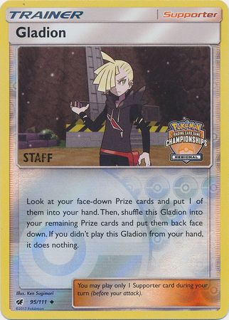 Gladion - 95/111 - Promo (Staff Regional Championships 2017) available at 401 Games Canada