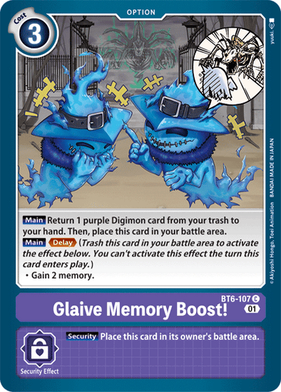 Glaive Memory Boost! - BT6-107 - Common available at 401 Games Canada