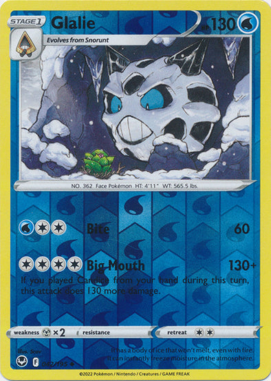 Glalie - 042/195 - Uncommon - Reverse Holo available at 401 Games Canada