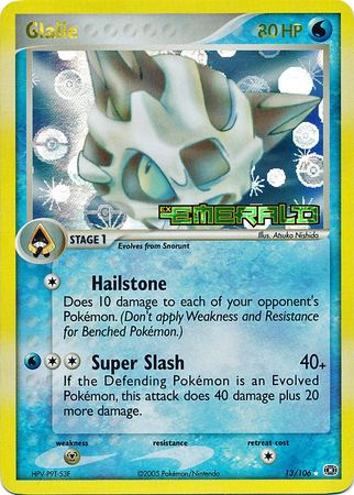 Glalie - 13/106 - Rare - Reverse Holo available at 401 Games Canada