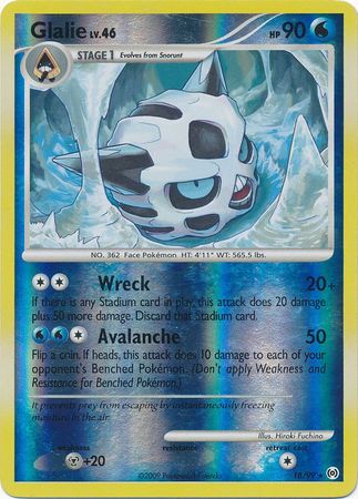 Glalie - 18/99 - Rare - Reverse Holo available at 401 Games Canada