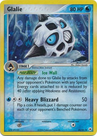 Glalie - 34/101 - Uncommon - Reverse Holo available at 401 Games Canada