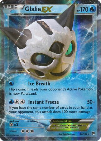 Glalie EX - 34/162 - Ultra Rare available at 401 Games Canada