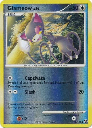 Glameow - 68/106 - Common - Reverse Holo available at 401 Games Canada