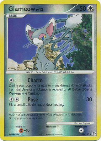 Glameow - 83/130 - Common - Reverse Holo available at 401 Games Canada