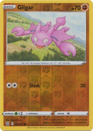 Gligar - 071/163 - Common - Reverse Holo available at 401 Games Canada