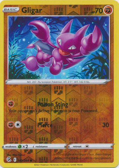 Gligar - 140/264 - Common - Reverse Holo available at 401 Games Canada