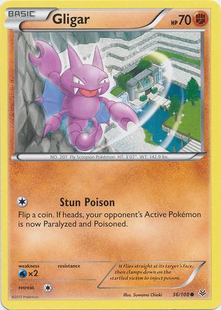 Gligar - 36/108 - Common available at 401 Games Canada