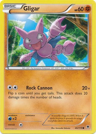 Gligar - 46/119 - Common available at 401 Games Canada