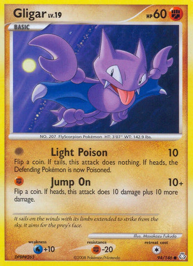 Gligar - 94/146 - Common available at 401 Games Canada