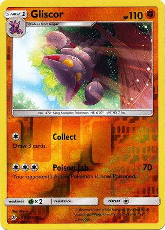 Gliscor - 99/214 - Uncommon - Reverse Holo available at 401 Games Canada