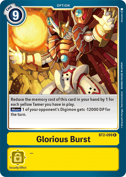 Glorious Burst - BT2-099 - Rare available at 401 Games Canada