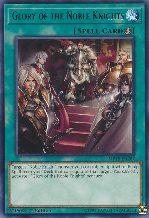 Glory of the Noble Knights - MP18-EN207 - Rare - 1st Edition available at 401 Games Canada