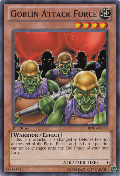 Goblin Attack Force - BP01-EN118 - Common - 1st Edition available at 401 Games Canada